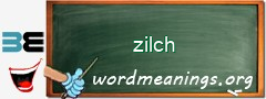 WordMeaning blackboard for zilch